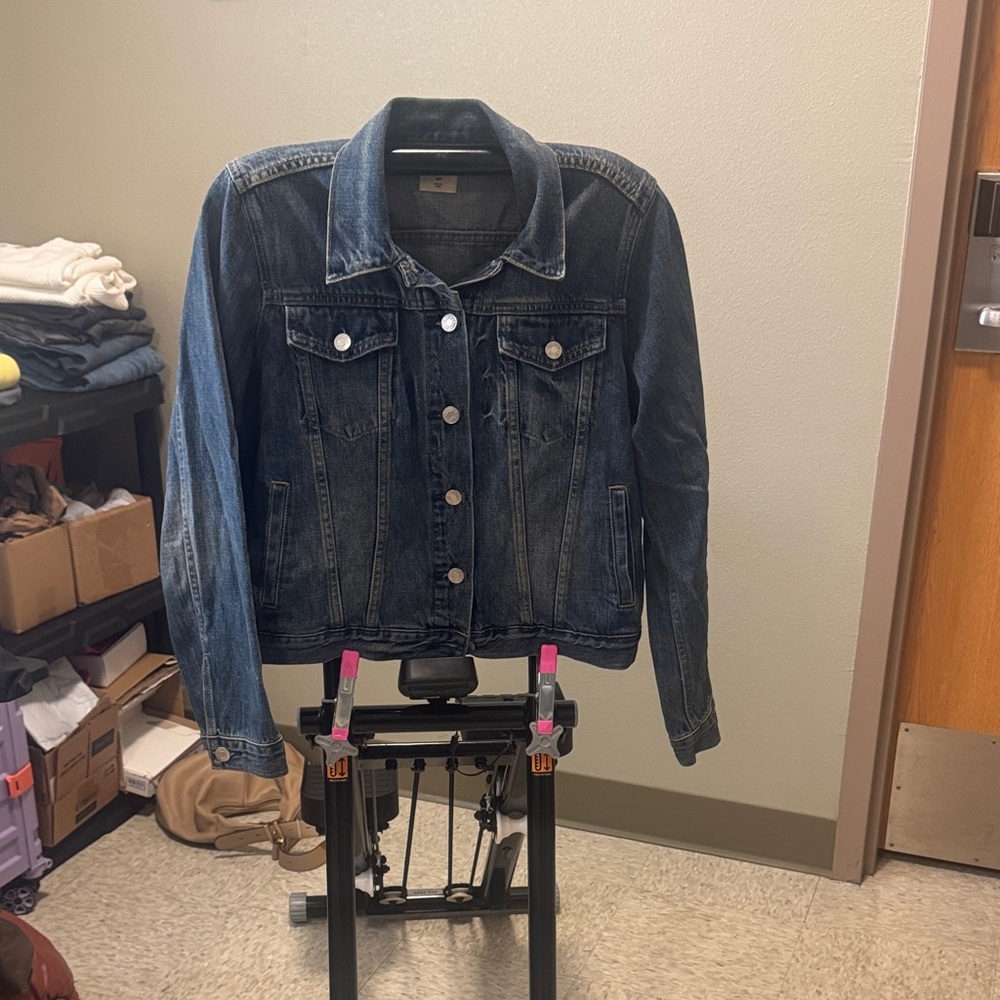 Dark Blue Denim Jacket - Women's Classic Jean Jacket by Gap